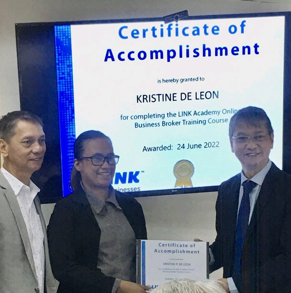 LINK Business Broker Corporate Induction